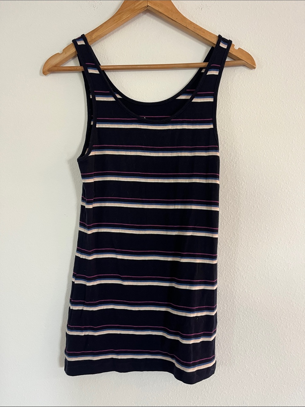 A New Day Blue Striped Tank Top